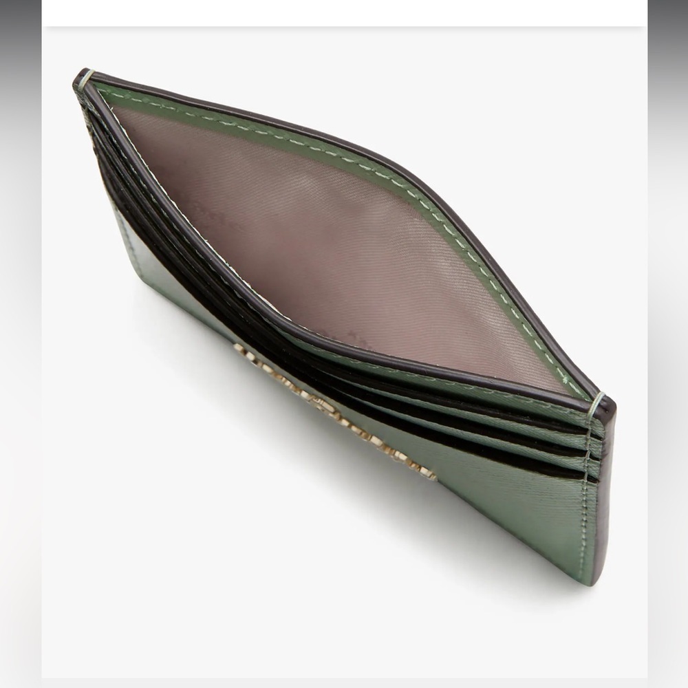 Nwt Kate Spade Staci Small Slim Card Holder- Color: Sea Glass - Picture 2 of 3